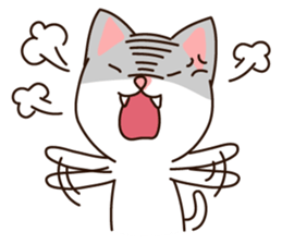 Little white meow sticker #3111238