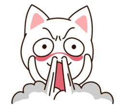 Little white meow sticker #3111249