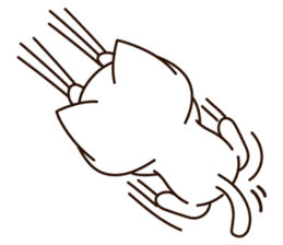 Little white meow sticker #3111258