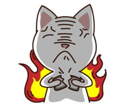 Little white meow sticker #3111260