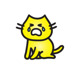 Tom of a yellow cat sticker #3111318