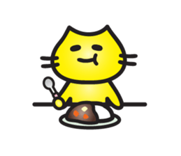 Tom of a yellow cat sticker #3111319