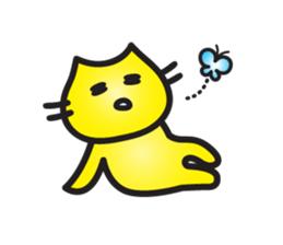 Tom of a yellow cat sticker #3111325