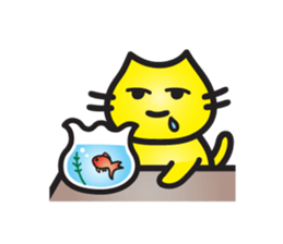 Tom of a yellow cat sticker #3111327