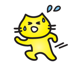 Tom of a yellow cat sticker #3111330