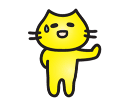 Tom of a yellow cat sticker #3111341