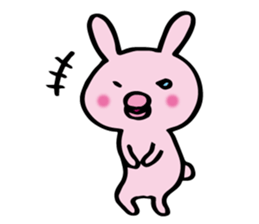 no sentence lips rabbit sticker #3111587