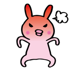 no sentence lips rabbit sticker #3111588