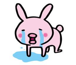 no sentence lips rabbit sticker #3111589