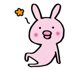 no sentence lips rabbit sticker #3111590