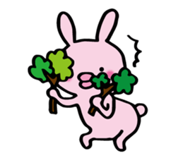 no sentence lips rabbit sticker #3111595