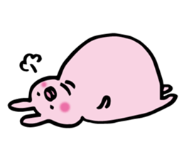 no sentence lips rabbit sticker #3111599