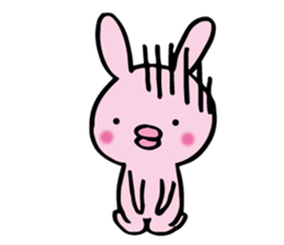 no sentence lips rabbit sticker #3111600