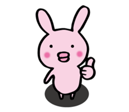 no sentence lips rabbit sticker #3111602