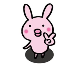 no sentence lips rabbit sticker #3111603