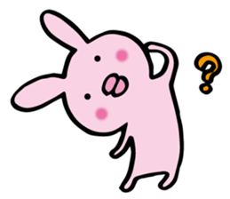 no sentence lips rabbit sticker #3111608