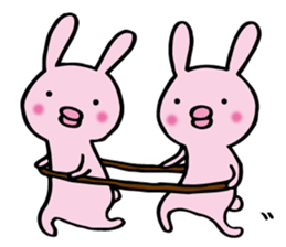 no sentence lips rabbit sticker #3111609