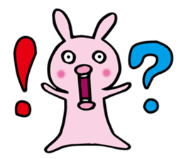 no sentence lips rabbit sticker #3111611