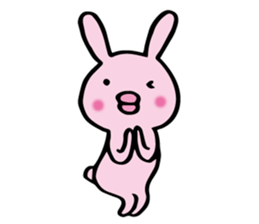 no sentence lips rabbit sticker #3111612