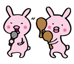 no sentence lips rabbit sticker #3111613