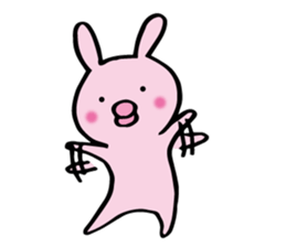 no sentence lips rabbit sticker #3111615