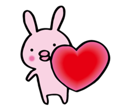 no sentence lips rabbit sticker #3111617