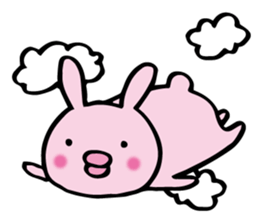 no sentence lips rabbit sticker #3111622