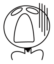 A giant round head sticker #3111844