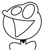 A giant round head sticker #3111853