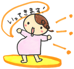 Mom of "Bab-chan"(Pregnant women living) sticker #3111915