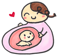 Mom of "Bab-chan"(Pregnant women living) sticker #3111924