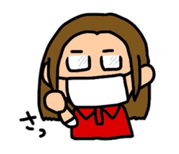 Fu-san and Hassiy and Ponta sticker #3112194