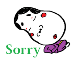 Okame and Hyottoko  -English edition- sticker #3112508