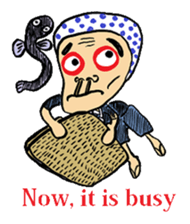 Okame and Hyottoko  -English edition- sticker #3112511