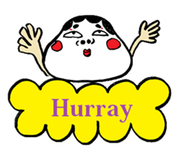 Okame and Hyottoko  -English edition- sticker #3112512