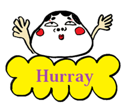 Okame and Hyottoko -English edition- sticker #3112512