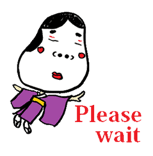 Okame and Hyottoko -English edition- sticker #3112514