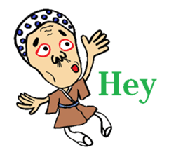 Okame and Hyottoko -English edition- sticker #3112515