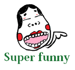 Okame and Hyottoko  -English edition- sticker #3112516