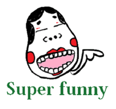 Okame and Hyottoko -English edition- sticker #3112516