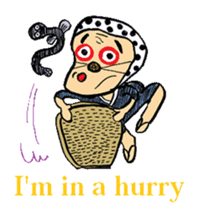 Okame and Hyottoko -English edition- sticker #3112517