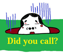 Okame and Hyottoko -English edition- sticker #3112518