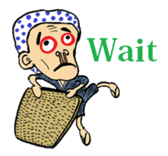 Okame and Hyottoko  -English edition- sticker #3112519