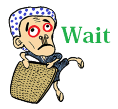 Okame and Hyottoko -English edition- sticker #3112519