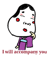 Okame and Hyottoko -English edition- sticker #3112520