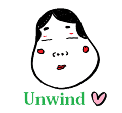 Okame and Hyottoko -English edition- sticker #3112522