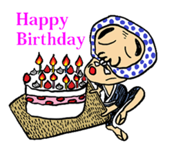 Okame and Hyottoko  -English edition- sticker #3112525