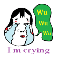 Okame and Hyottoko -English edition- sticker #3112526