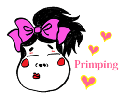 Okame and Hyottoko  -English edition- sticker #3112528