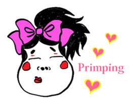 Okame and Hyottoko -English edition- sticker #3112528